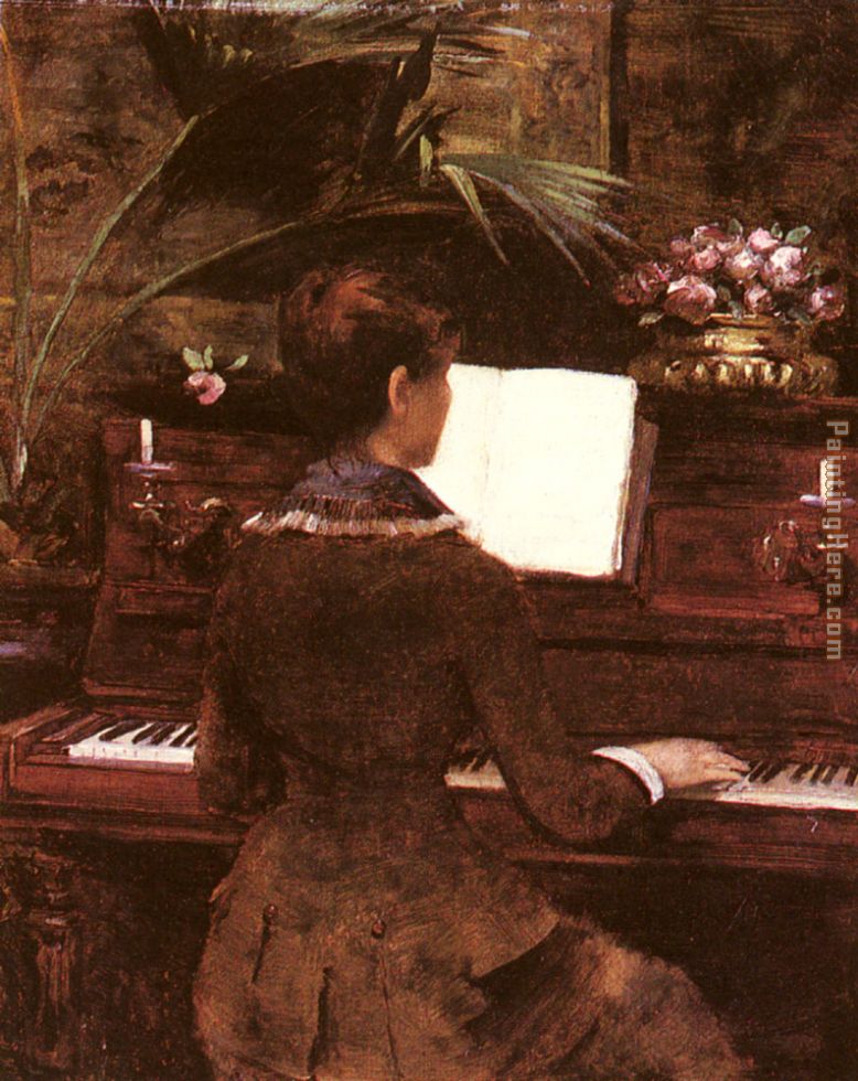 Louise Abbema At the Piano